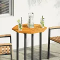 Dessus de table 60x60x2 cm octogonal bois massif d'acacia
