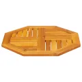 Dessus de table 60x60x2 cm octogonal bois massif d'acacia