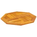 Dessus de table 60x60x2 cm octogonal bois massif d'acacia
