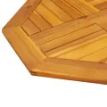 Dessus de table 60x60x2 cm octogonal bois massif d'acacia