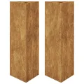 Jardinières 2 pcs triangulaire acier résistant aux intempéries