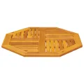 Dessus de table 80x80x2,2 cm octogonal bois massif d'acacia