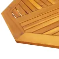 Dessus de table 80x80x2,2 cm octogonal bois massif d'acacia