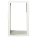 Portant de bois de chauffage blanc 60x40x100 cm acier