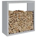 Portant de bois de chauffage 100x40x100 cm acier galvanisé