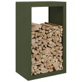 Portant de bois de chauffage vert 60x40x100 cm acier