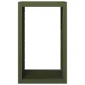 Portant de bois de chauffage vert 60x40x100 cm acier