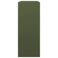 Portant de bois de chauffage vert 100x40x100 cm acier