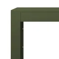 Portant de bois de chauffage vert 100x40x100 cm acier