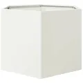 Jardinière blanc hexagone 69x60x45 cm acier