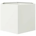 Jardinière blanc hexagone 69x60x45 cm acier