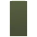 Portant de bois de chauffage vert 100x40x80 cm acier