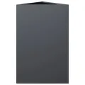 Jardinière anthracite triangulaire 50x43x75 cm acier