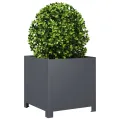 Jardinières 2 pcs anthracite 40x40x40 cm acier