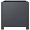 Jardinières 2 pcs anthracite 40x40x40 cm acier