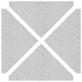 Plaques de poids de parasol 4 pcs triangulaire granit gris 14kg