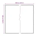 Bâche transparente avec œillets 5x12 m polyéthylène