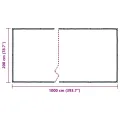 Bâche transparente avec œillets 2x10 m polyéthylène