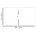Bâche transparente avec œillets 3x8 m PVC