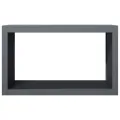 Portant de bois de chauffage anthracite 100x40x60 cm acier