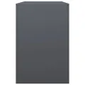 Portant de bois de chauffage anthracite 100x40x60 cm acier