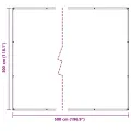Bâche transparente avec œillets 3x5 m polyéthylène