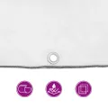 Bâche transparente avec œillets 1x3 m polyéthylène