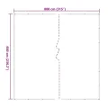 Bâche transparente avec œillets 6x8 m polyéthylène