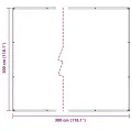 Bâche transparente avec œillets 3x3 m polyéthylène