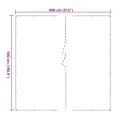Bâche transparente avec œillets 5x8 m polyéthylène
