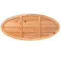Dessus de table 220x100x4 cm bois de chêne massif ovale