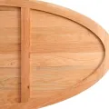 Dessus de table 220x100x4 cm bois de chêne massif ovale