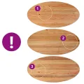 Dessus de table 180x90x4 cm bois de chêne massif ovale