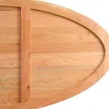 Dessus de table 180x90x4 cm bois de chêne massif ovale