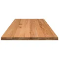 Dessus de table marron clair bois chêne massif rectangulaire
