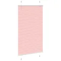 Store plissé rose 75x100 cm largeur du tissu 74,4 cm polyester