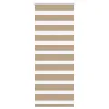 Store zèbre marron sable largeur du tissu 55,9 cm polyester