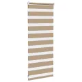 Store zèbre marron sable largeur du tissu 55,9 cm polyester