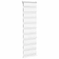 Store zèbre blanc 45x150 cm largeur du tissu 40,9 cm polyester