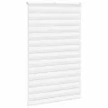Store zèbre blanc 145x200 cm largeur du tissu 140,9cm polyester