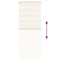 Store zèbre beige marbré largeur du tissu 55,9 cm polyester
