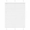 Store plissé blanc 105x100cm largeur du tissu 104,4cm polyester