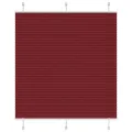 Store plissé rouge bordeaux 120x100 cm largeur du tissu 119,4cm