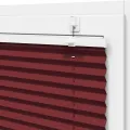 Store plissé rouge bordeaux 120x100 cm largeur du tissu 119,4cm