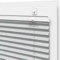 Store plissé gris clair 120x200cm largeur du tissu 119,4cm