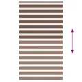 Store zèbre marron 130x200cm largeur du tissu 125,9cm polyester