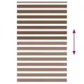 Store zèbre marron 140x200cm largeur du tissu 135,9cm polyester