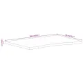 Dessus de bureau avec courbe 100x80x2,5 cm manguier massif brut
