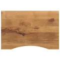 Dessus de bureau avec courbe 80x50x2,5 cm manguier massif brut