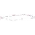 Dessus de bureau avec courbe 80x50x2,5 cm manguier massif brut